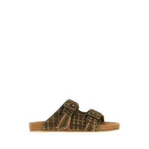 Baziszt Men Multicolor Suede Slippers